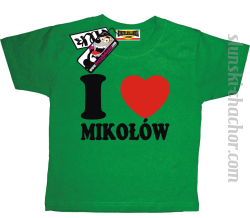 I love Mikołów koszulka dziecięca z nadrukiem - green