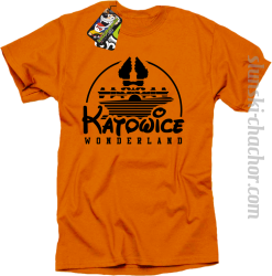 Katowice Wonderland - Koszulka męska pomarańcz