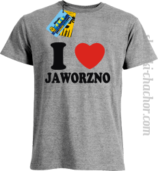 I love Jaworzno koszulka męska z nadrukiem - ash
