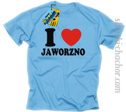 I love Jaworzno koszulka męska z nadrukiem - sky blue