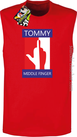 Tommy Middle Finger - Bezrękawnik męski red