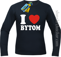I love Bytom longsleeve z nadrukiem - black