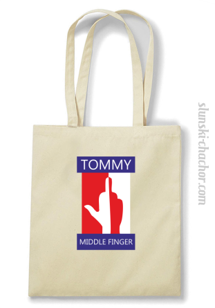 Tommy Middle Finger - Torba EKO beż