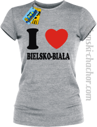 I love Bielsko-Biała - koszulka damska - melanżowy
