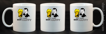 DON'T WORRY BEER HAPPY - Kubek ceramiczny 