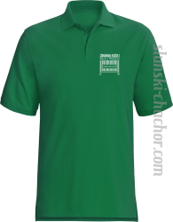 Zmiana Kodu na 4 z przodu - Koszulka męska Polo zielona 