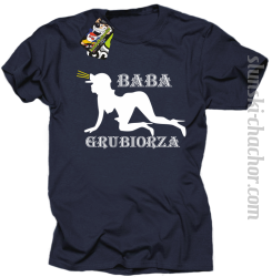 Baba Grubiorza - Koszulka męska granat