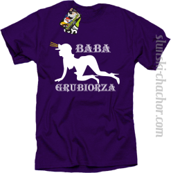 Baba Grubiorza - Koszulka męska fiolet 