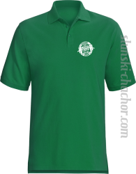 Trening czyni Mistrza a Mistrz czyni cuda - Koszulka męska Polo zielona 