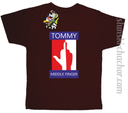 Tommy Middle Finger - Koszulka dziecięca brąz