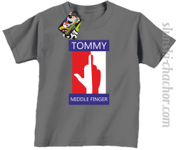 Tommy Middle Finger - Koszulka dziecięca szara