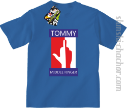 Tommy Middle Finger - Koszulka dziecięca niebieski