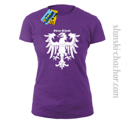 Górny ślunsk koszulka damska z nadrukiem-purple