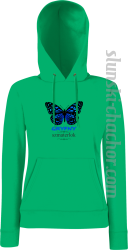 Gryfny Szmaterlok - bluza damska z kapturem zielona