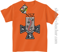 NSZ Narodowe Siły Zbrojne - Koszulka dziecięca pomarańcz