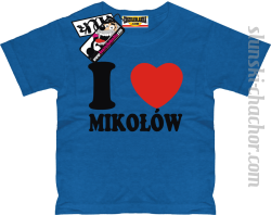 I love Mikołów koszulka dziecięca z nadrukiem - blue