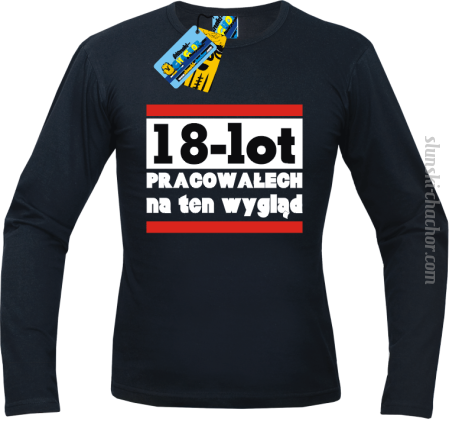 18 lot pracowałech - longsleeve męski