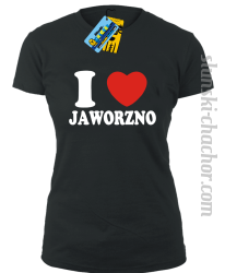 I love Jaworzno koszulka damska z nadrukiem - black