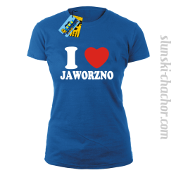 I love Jaworzno koszulka damska z nadrukiem - blue