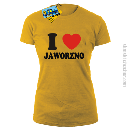 I love Jaworzno - koszulka damska z nadrukiem Nr SLCH00054DK