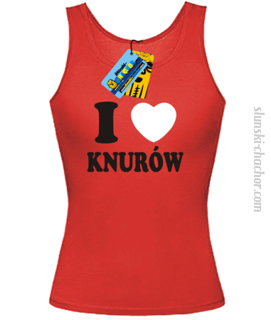 I love Knurów - top damski z nadrukiem Nr SLCH00050DT