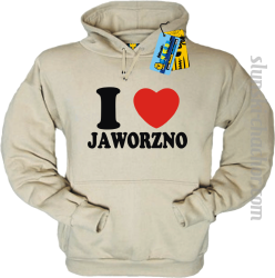 I love Jaworzno bluza męska z nadrukiem - beige