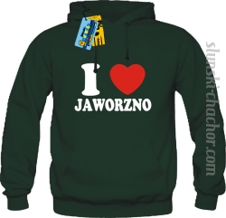 I love Jaworzno bluza męska z nadrukiem - green