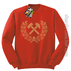 Pyrlik i żelazko znak górniczy herb górnictwa - Bluza STANDARD red