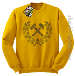 Pyrlik i żelazko znak górniczy herb górnictwa - Bluza STANDARD żółty