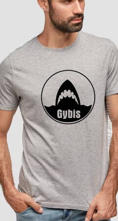 Gybis - Szczęki - JAWS - koszulka męska z nadrukiem
