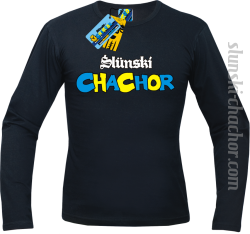 Ślunski chachor longsleeve z nadrukiem - black