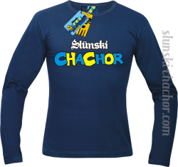 Ślunski chachor longsleeve z nadrukiem - navy blue