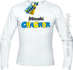 Ślunski chachor longsleeve z nadrukiem - white