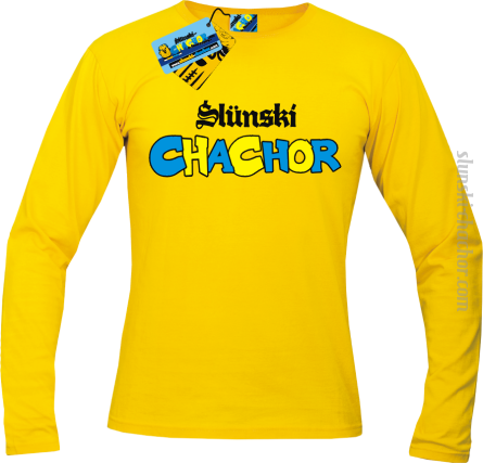 Ślunski chachor longsleeve z nadrukiem - yellow