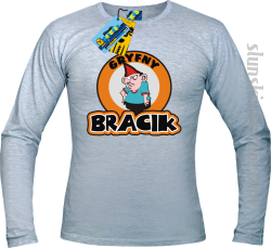 Gryfny bracik longsleeve z nadrukiem - ash