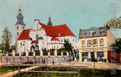 Kościół św.Marii Magdaleny na Starych Tychach początek XX w. - obraz 