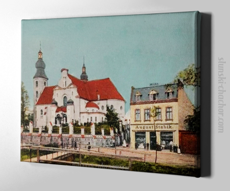 Kościół św.Marii Magdaleny na Starych Tychach początek XX w. - obraz 