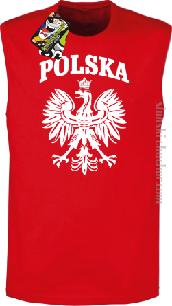 Polska - Bezrękawnik męski red
