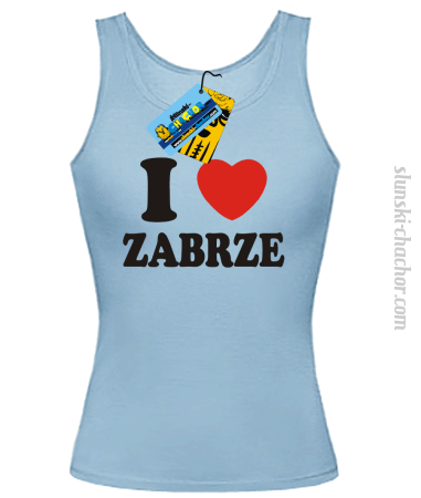 I love Zabrze -  top damski z nadrukiem Nr SLCH00051DT