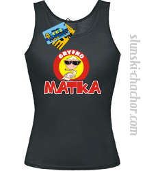 Gryfno matka top damski z nadrukiem - black