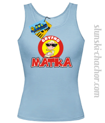 Gryfno matka top damski z nadrukiem - sky blue