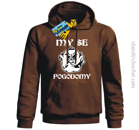 My se pogodomy bluza męska z nadrukiem - brown