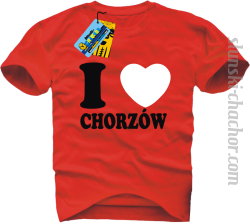 I love Chorzów koszulka męska z nadrukiem - red