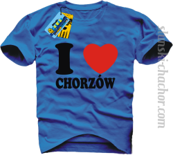 I love Chorzów koszulka męska z nadrukiem - blue