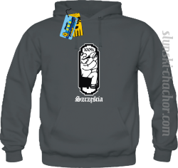 100% szczęścia bluza męska z nadrukiem - grey