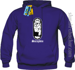 100% szczęścia bluza męska z nadrukiem - purple
