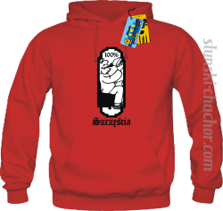100% szczęścia bluza męska z nadrukiem - red