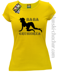 Baba Grubiorza - Koszulka damska żółta 
