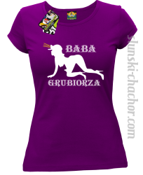 Baba Grubiorza - Koszulka damska fiolet 
