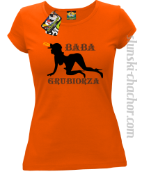 Baba Grubiorza - Koszulka damska pomarańczowa 
